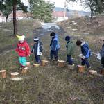 Opékání buřtů s MŠ u lesní správy 30.02.2009 1